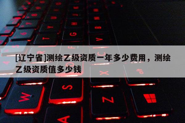 [辽宁省]测绘乙级资质一年多少费用，测绘乙级资质值多少钱