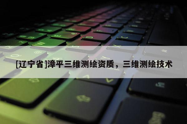 [辽宁省]漳平三维测绘资质，三维测绘技术