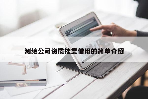 测绘公司资质挂靠借用的简单介绍
