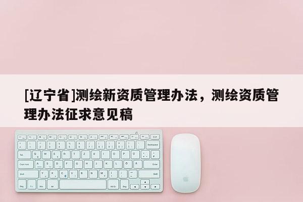 [辽宁省]测绘新资质管理办法，测绘资质管理办法征求意见稿